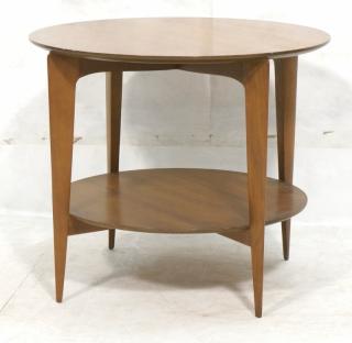 Appraisal: GIO PONTI for SINGER Modernist Side Table Two Ti GIO