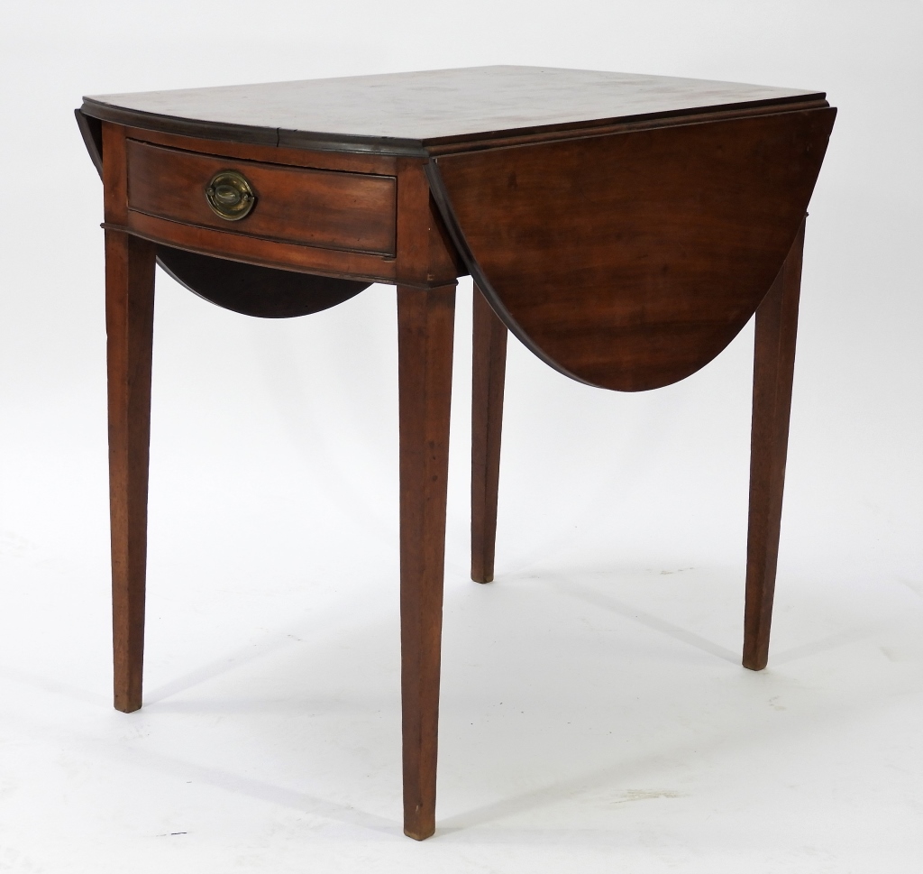 Appraisal: C ATTRIB TOWNSEND NEWPORT PEMBROKE TABLE Rhode Island Circa Single