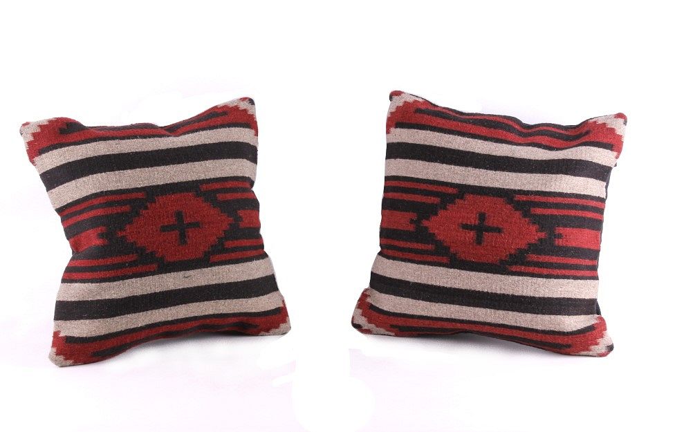 Appraisal: Endiamantina Churro Wool Set of Two Pillows Ruiz The lot