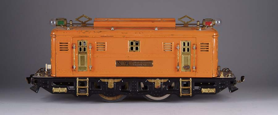 Appraisal: LIONEL U BILD-A-LOCO Orange body with black frame Brass CONDITION