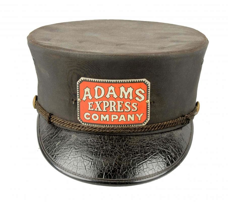 Appraisal: Adams Express Company Employee Hat Hat retains its original tin