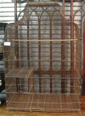 Appraisal: Antique Metal Bird Cage From a Scarsdale home Dimensions w