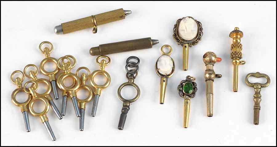 Appraisal: COLLECTION OF WATCH KEYS Condition No Specific Condition Recorded -