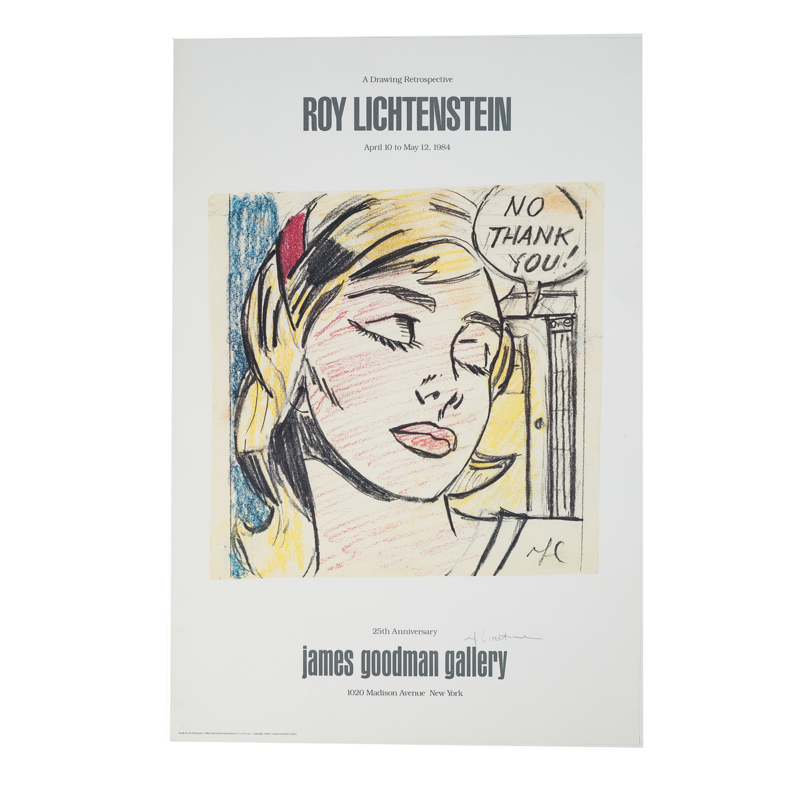 Appraisal: ROY LICHTENSTEIN NO THANK YOU OFFSET LITHOGRAPH American - offset