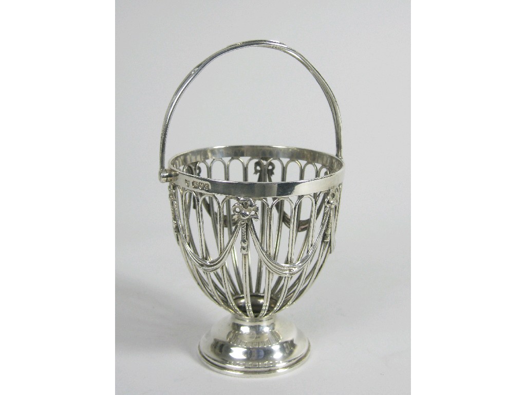 Appraisal: An Edward VII pierced Sugar Basket with swag design and