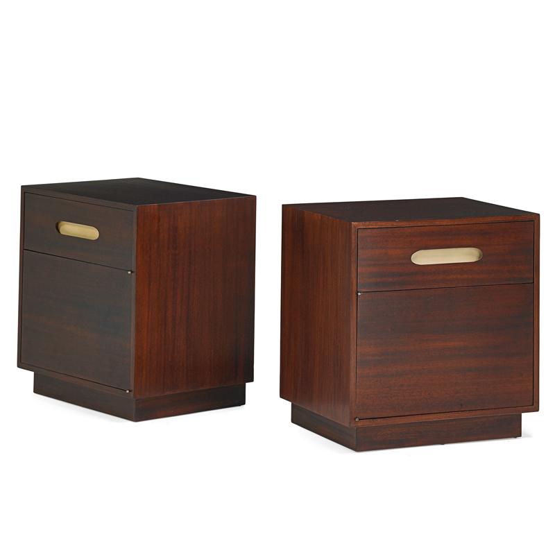 Appraisal: HARVEY PROBBER Pair of nighstands HARVEY PROBBER - Pair of