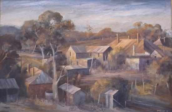 Appraisal: STEWART MCKENZIE CULLEN FARM IN THE BLUE MOUNTAINS OIL ON