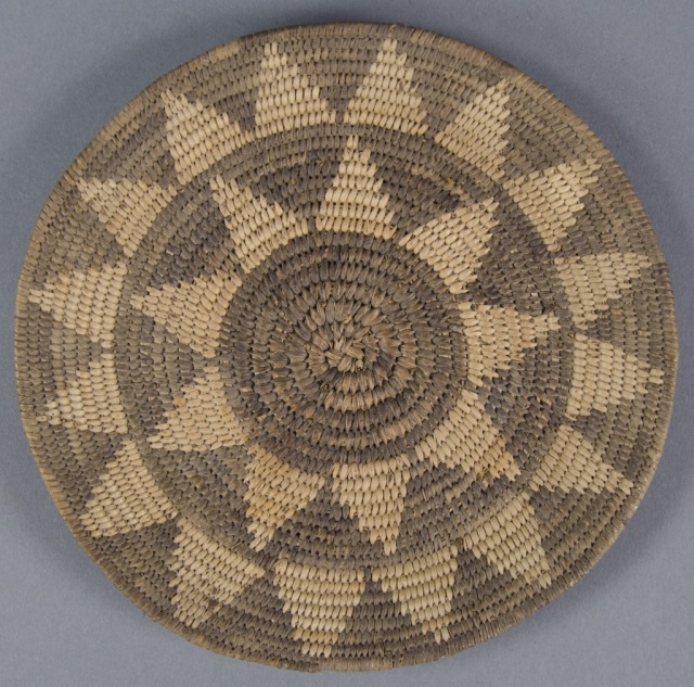 Appraisal: Small Apache Tray BasketFirst half of the th century Good