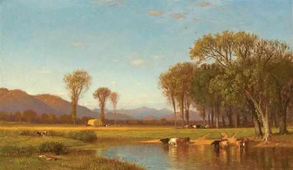 Appraisal: SAMUEL COLMAN American - ''Summer Afternoon in the Meadows'' North