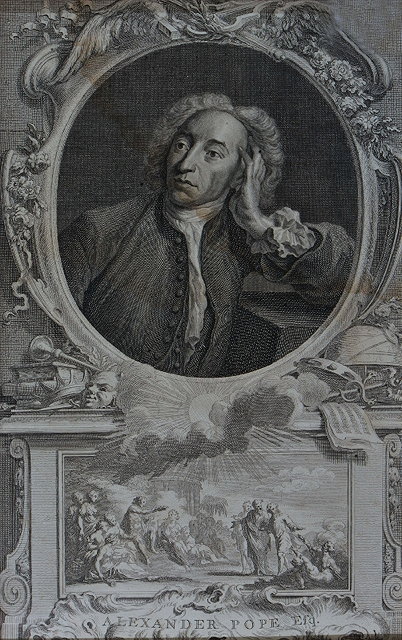 Appraisal: JACOBUS HOUBRAKEN'Alexander Pope Esquire' engraving x