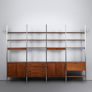 Appraisal: George Nelson Associates American - Omni Wall Unit c walnut