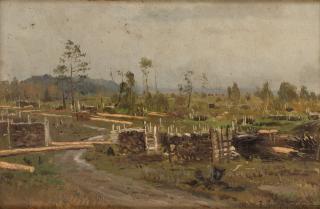 Appraisal: ALEXANDER VLADIMIROVICH MAKOVSKY RUSSIAN - Na porubya At the Felling