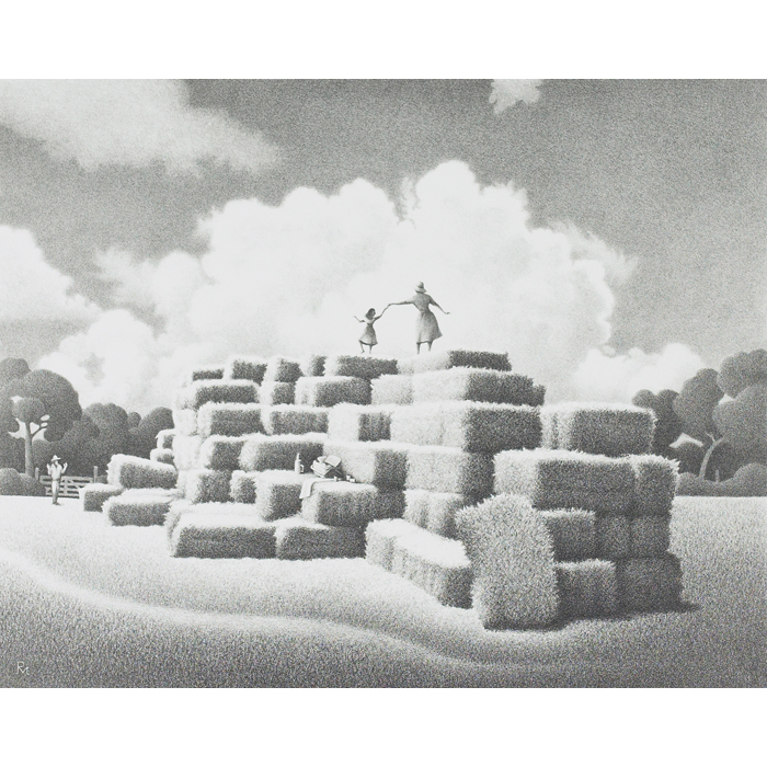 Appraisal: Roger Medearis American - ''High Noon '' lithograph '' x