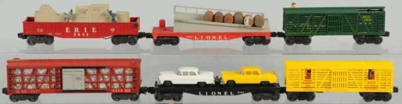 Appraisal: Lot of Lionel Freight Cars American Post-war Includes no Erie