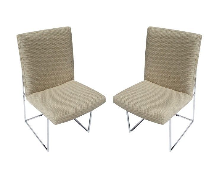 Appraisal: Milo Baughman for Thayer-Coggin Side Chair Pair Pair of Milo