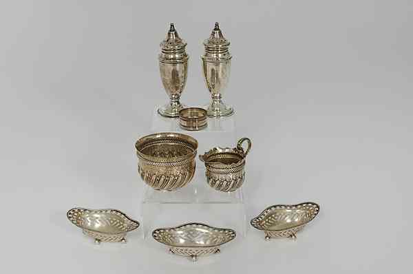 Appraisal: Group of Sterling Tablewares A assembled group of sterling tablewares