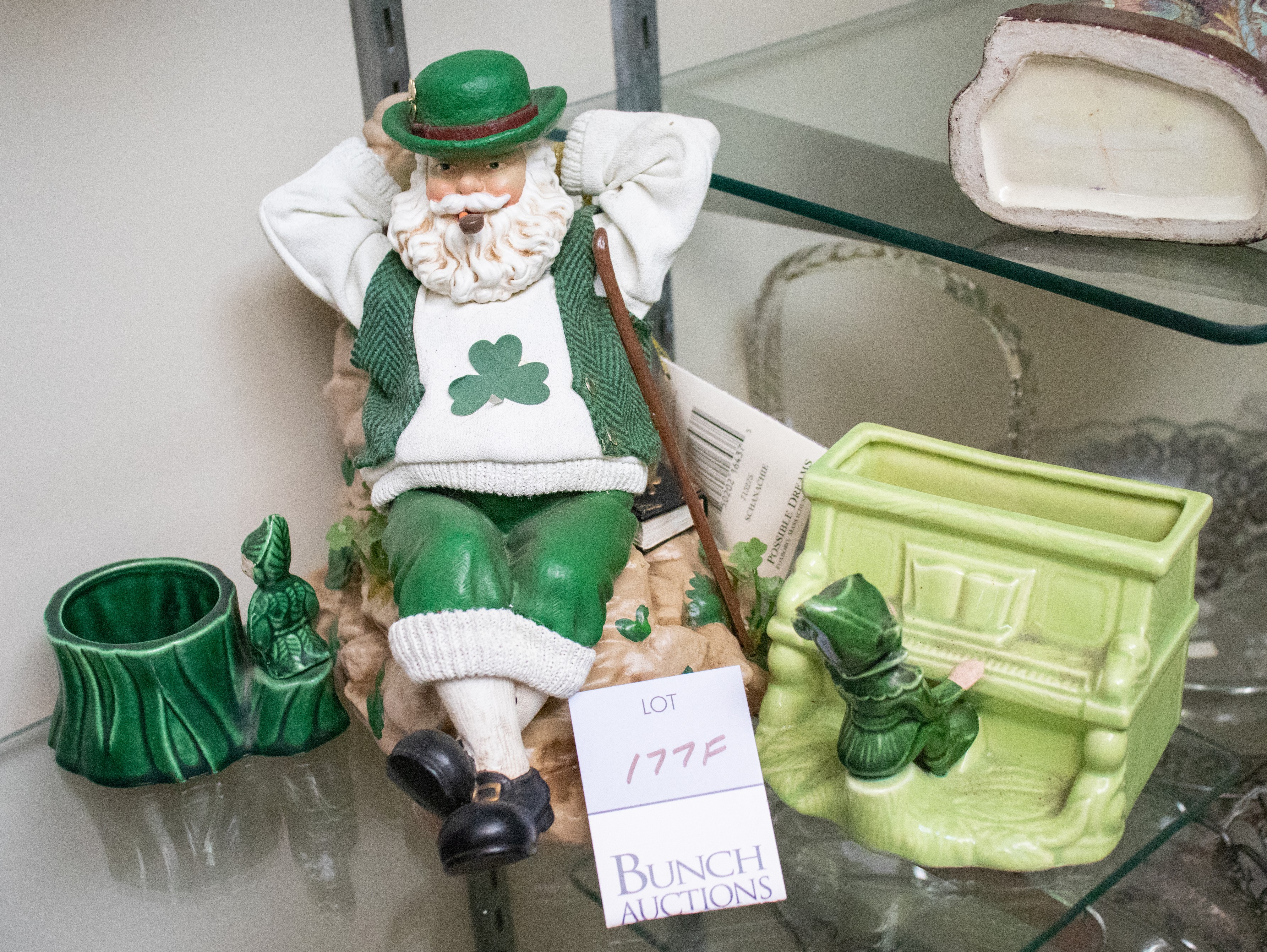 Appraisal: Irish St Patricks figurines c o Treasure Craft pixie leprechaun