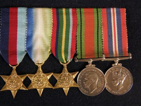 Appraisal: Five miniature medals - Pacific and Atlantic Stars Defence Medal