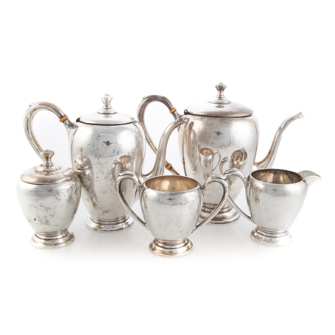 Appraisal: National Silver Co sterling -pc coffee tea set -pc coffee