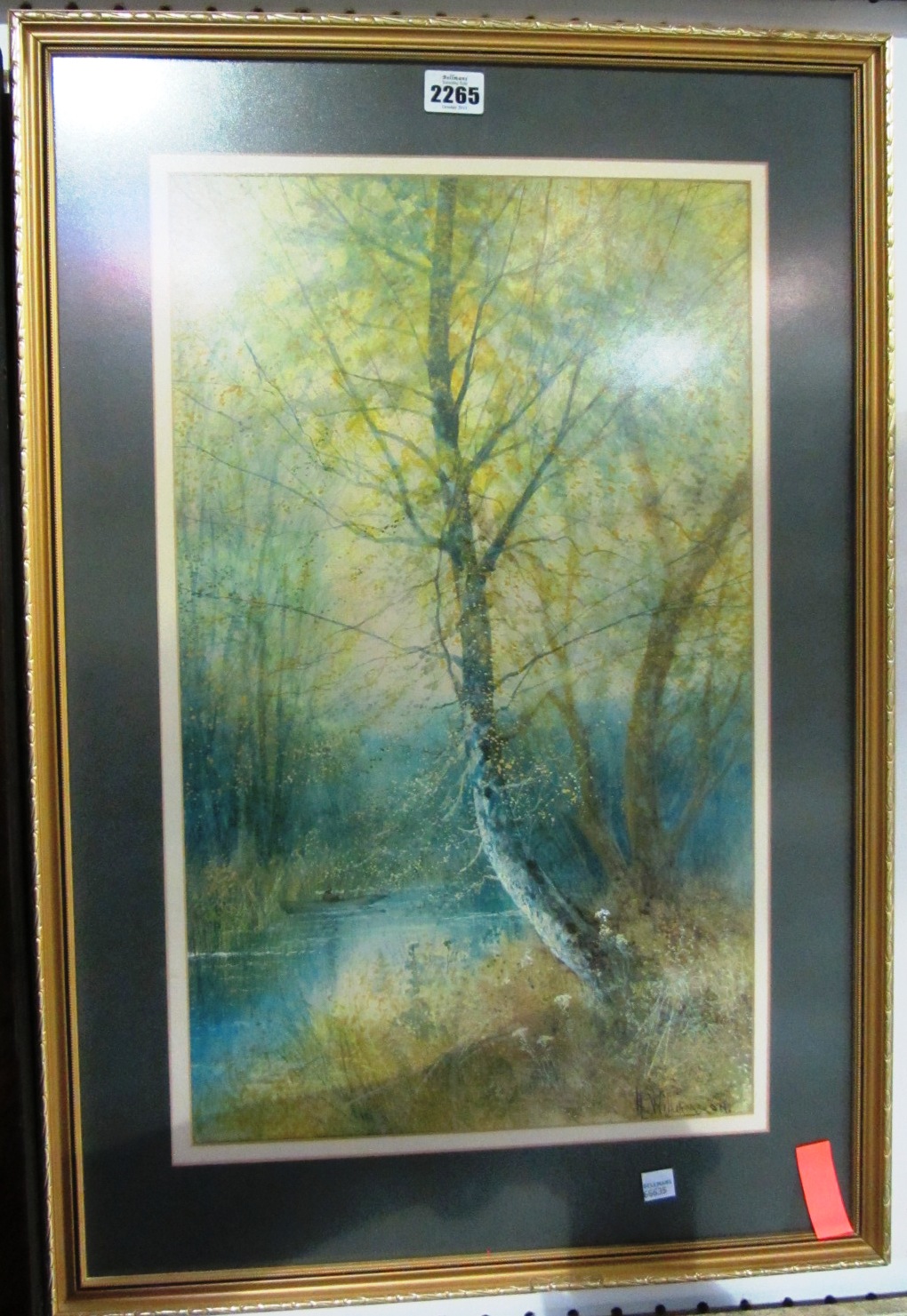 Appraisal: H Williamson Wooded scenes a pair of watercolours