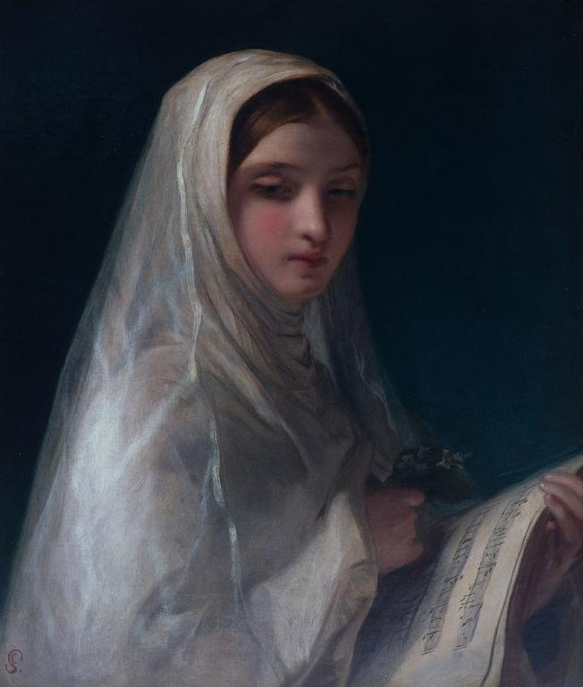 Appraisal: JAMES SANT R A - THE COMMUNICANT PORTRAIT OF A