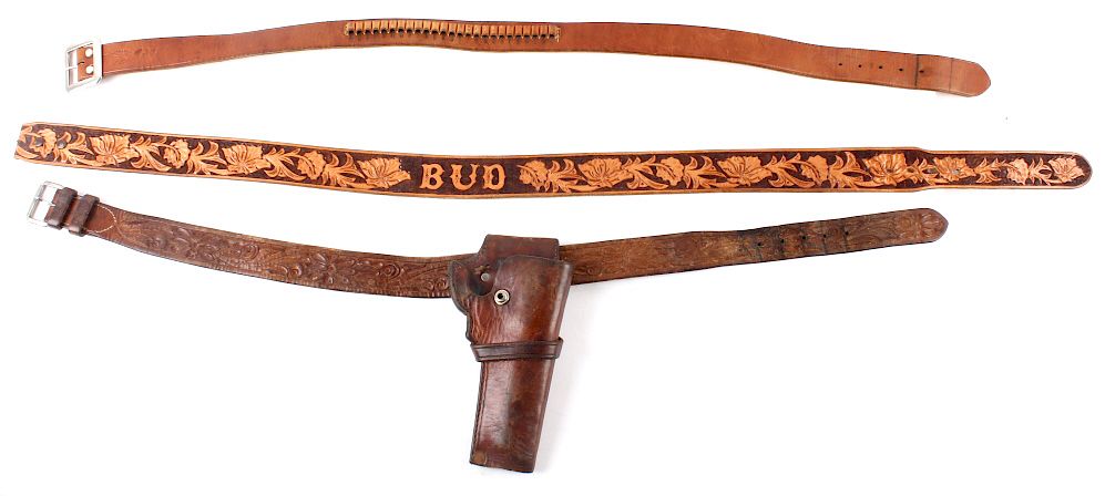 Appraisal: Jack Connolly George Lawrence Revolver Belts Featured in this lot