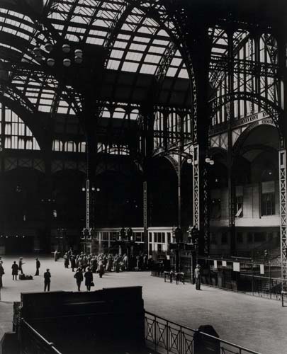 Appraisal: ABBOTT BERENICE - Penn Station Interior New York Silver print