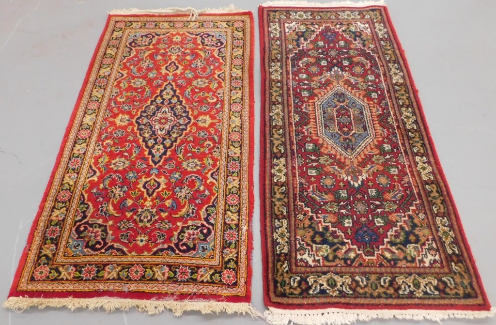 Appraisal: PC MIDDLE EASTERN FLORAL RUGS Middle East th Century Includes