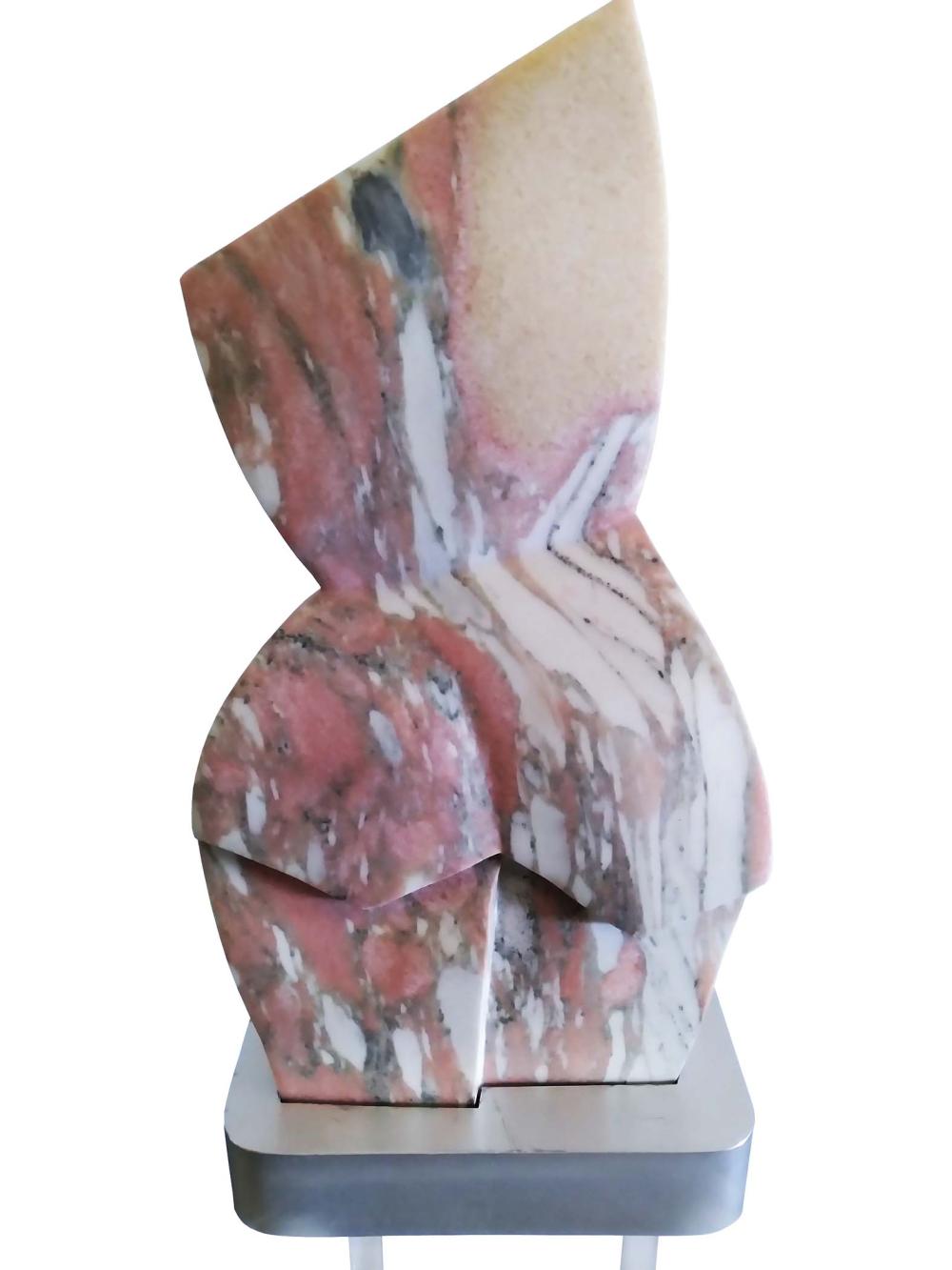 Appraisal: BERNARD GERSTEIN AMERICAN DECEASED Front and Back Unsigned Figurative Marble