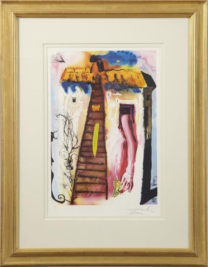 Appraisal: Salvador Dali Spanish - The Rabbit Sends in a Little