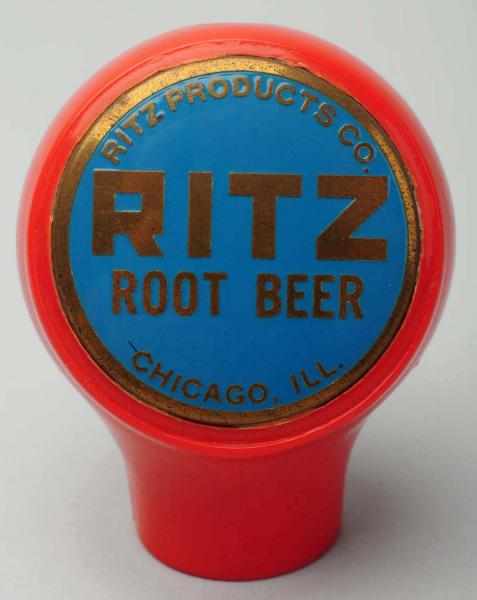 Appraisal: Ritz Root Beer Tap Knob Clean face One mark to