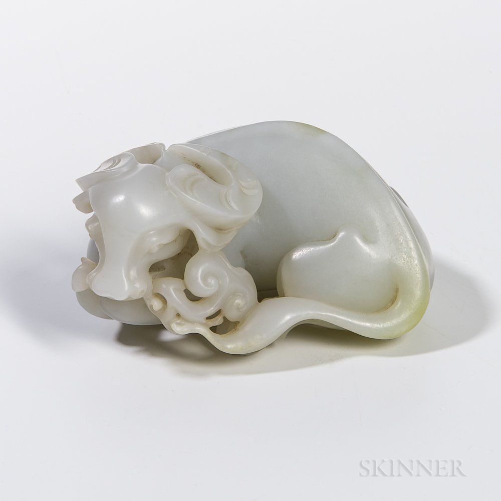 Appraisal: Carved Hardstone Water Buffalo Carved Hardstone Water Buffalo China reclining