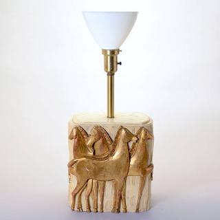 Appraisal: Deco Lamp Deco Lamp in the manner of Paul Laszlo