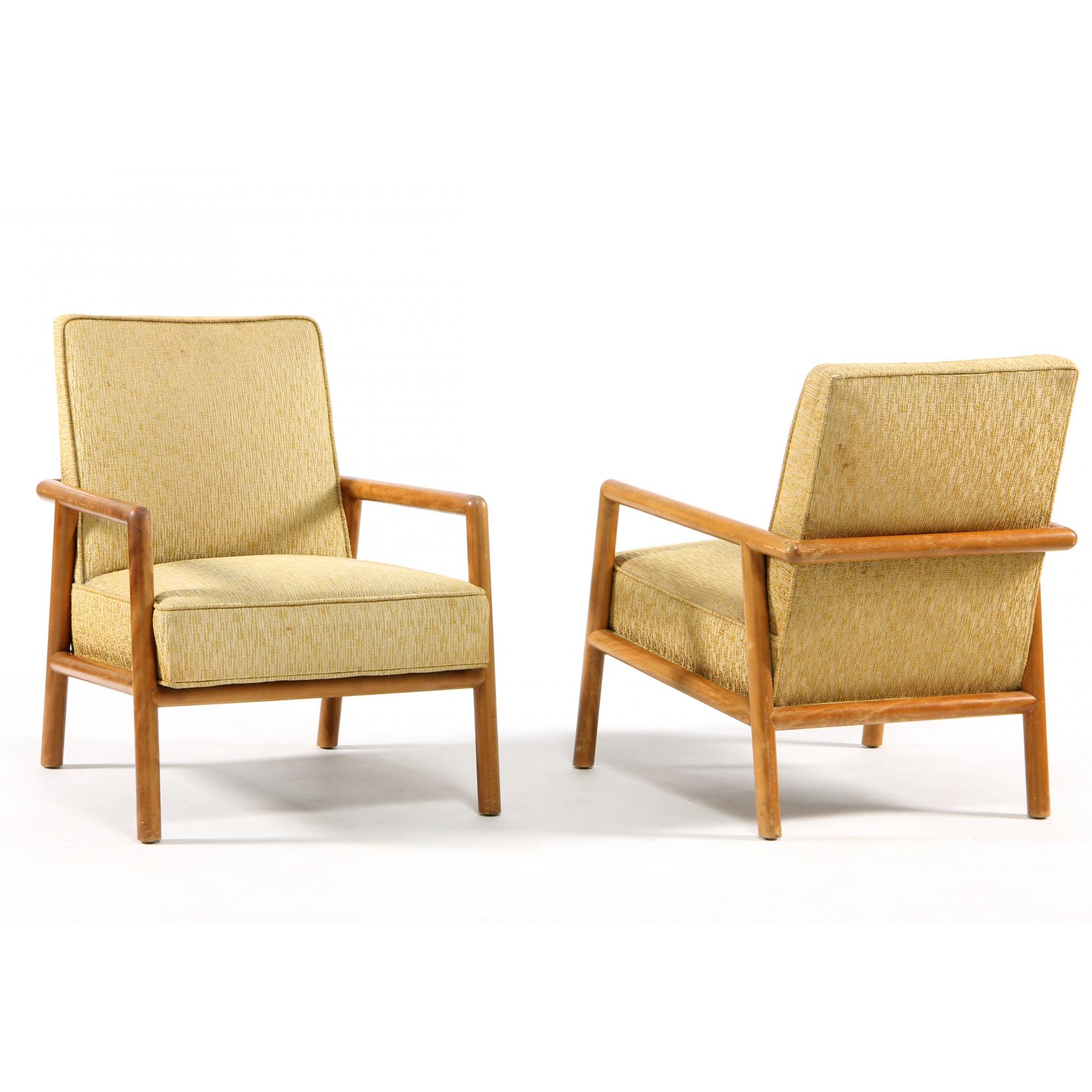 Appraisal: T H Robsjohn Gibbings Am - Pair of Lounge Chairs