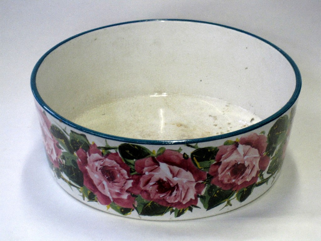 Appraisal: Large Wemyss bowl decorated with cabbage roses painted and printed