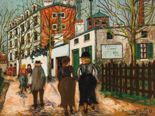 Appraisal: MAURICE UTRILLO FRENCH - Rue a Ivry oil on board