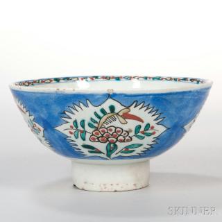 Appraisal: Kutahya Pottery Bowl Kutahya Pottery Bowl Turkey possibly th or