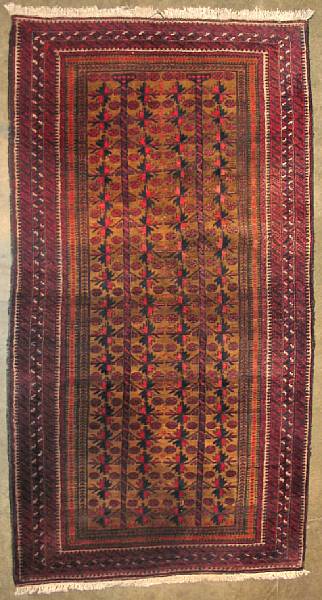 Appraisal: A Belouch rug size approximately ft in x ft