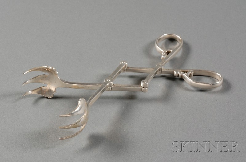 Appraisal: Pair of Sterling Lazy Tongs Made for Cartier th century