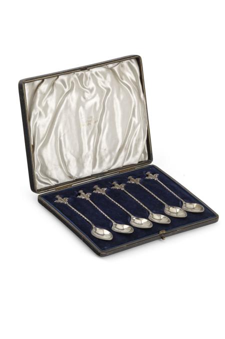 Appraisal: Ballater - a cased set of six Scottish provincial silver