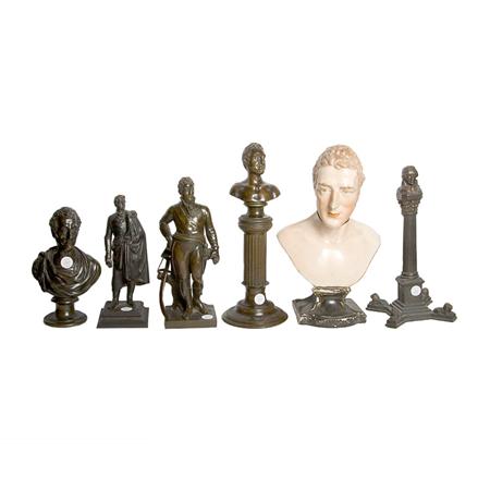 Appraisal: Group of Eight Figures and Busts of British Military Officers