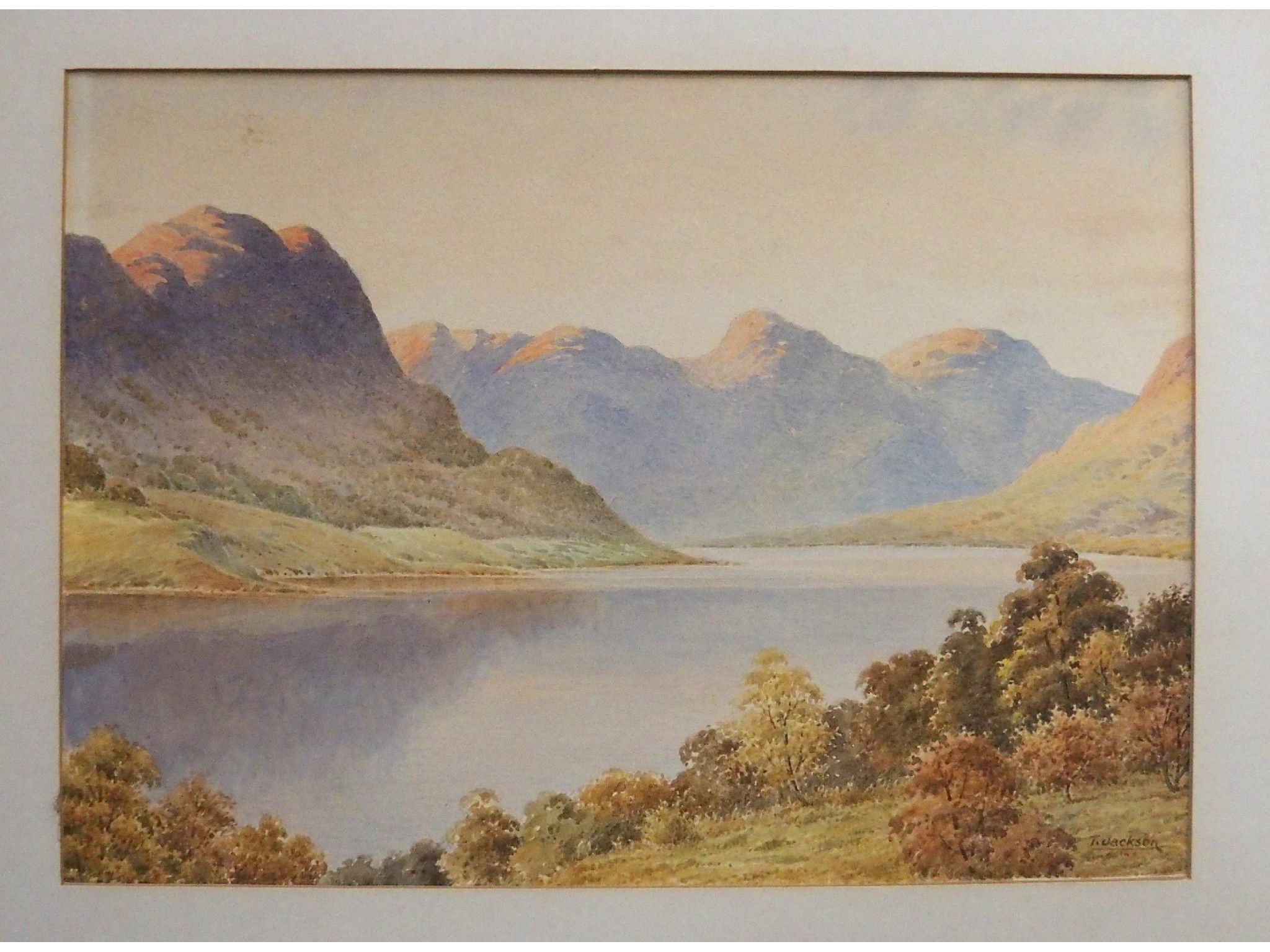 Appraisal: T JACKSON By the loch and mountains MAURICE TURNER Out