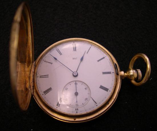 Appraisal: WATCH size Elgin pocket watch Dexter Street model in K