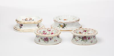 Appraisal: A Meissen trencher salt painted with flowers circa a German