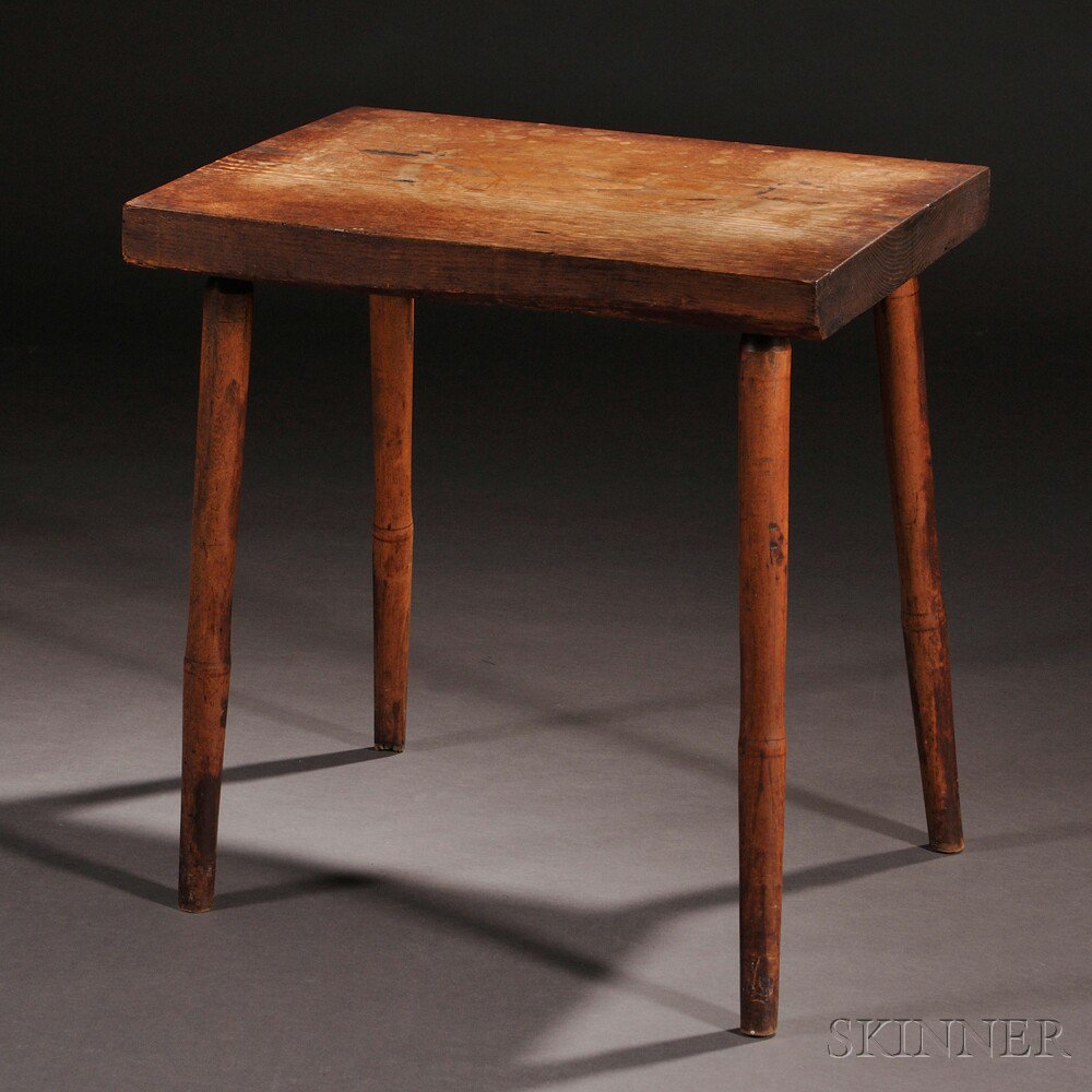 Appraisal: Shaker Oak and Maple Bench first half th century the