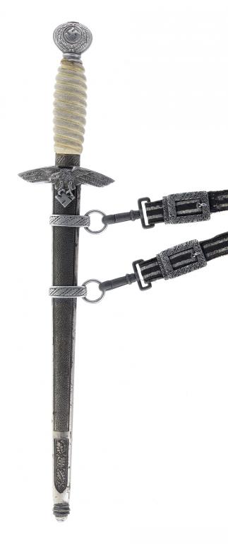 Appraisal: A GERMAN THIRD REICH PATTERN LUFTWAFFE OFFICER'S DAGGER AND SCABBARD