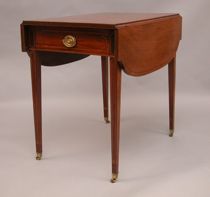 Appraisal: A Lovely Inlaid Pembroke Table A Pembroke table of Santo