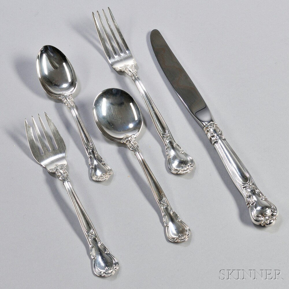 Appraisal: Gorham Chantilly Pattern Sterling Silver Flatware Providence th century twelve