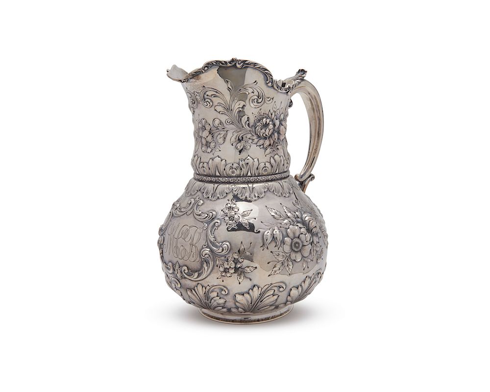 Appraisal: GORHAM Silver Water Pitcher GORHAM Silver Water Pitcher date inscribed