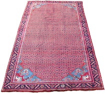 Appraisal: A Bijar Rug A handsome Bijar rug with a red